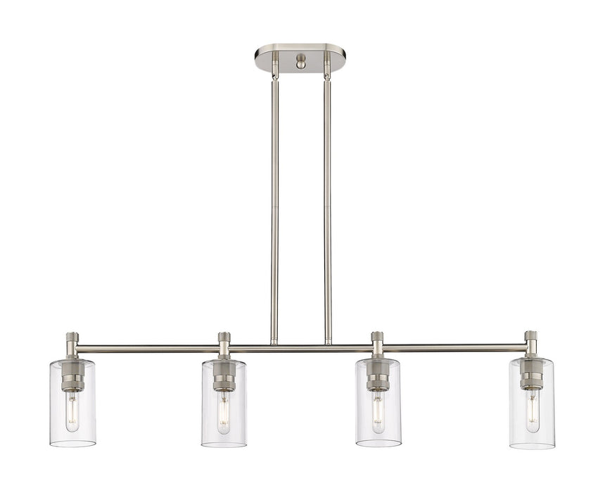 Innovations 434-4I-SN-G434-7CL LED Island Pendant, Satin Nickel