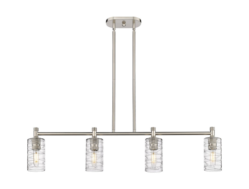 Innovations 434-4I-SN-G434-7DE LED Island Pendant, Satin Nickel