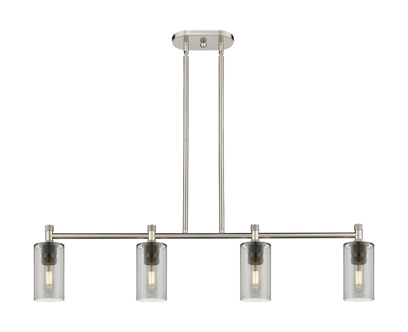 Innovations 434-4I-SN-G434-7SM LED Island Pendant, Satin Nickel