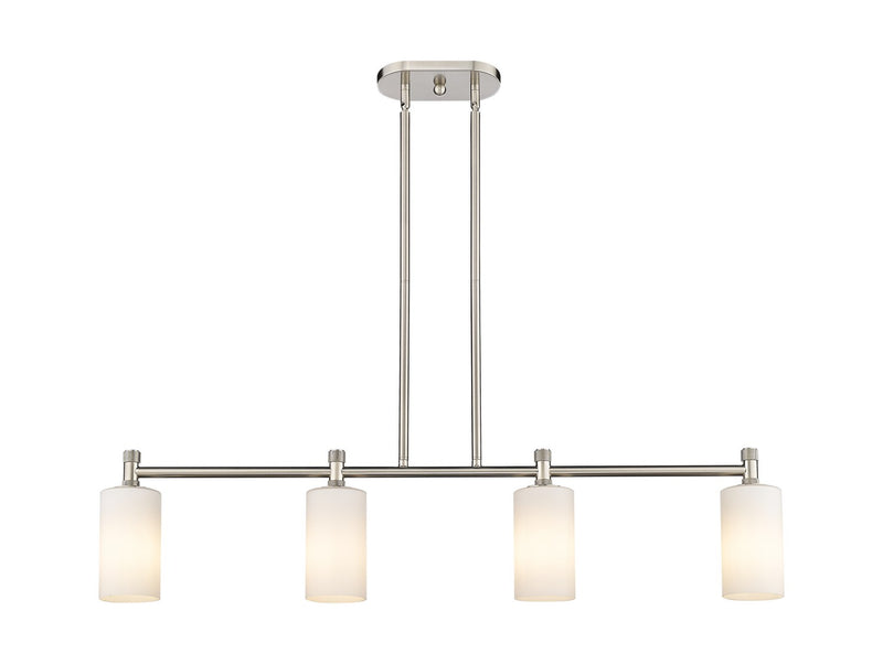 Innovations 434-4I-SN-G434-7WH LED Island Pendant, Satin Nickel