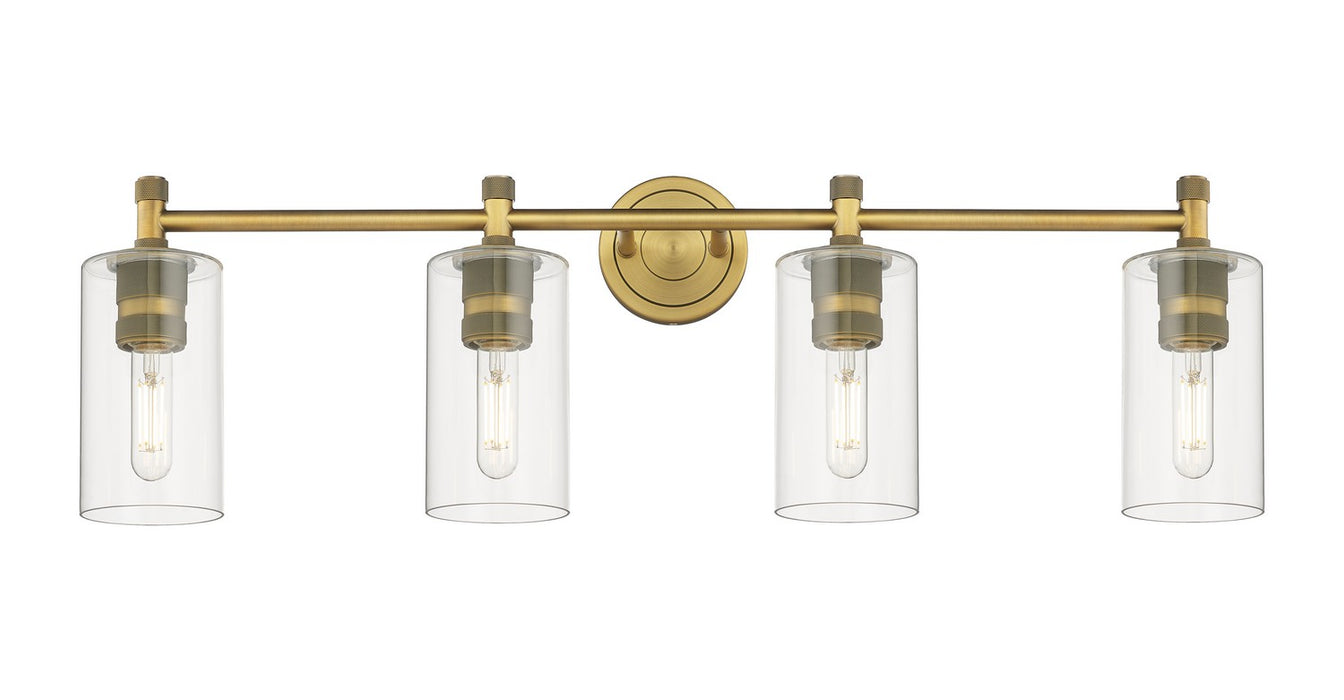 Innovations 434-4W-BB-G434-7CL LED Bath Vanity, Brushed Brass