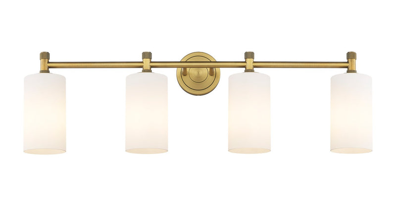 Innovations 434-4W-BB-G434-7WH LED Bath Vanity, Brushed Brass