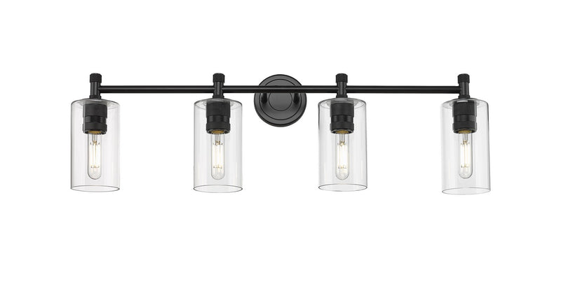 Innovations 434-4W-BK-G434-7CL LED Bath Vanity, Matte Black