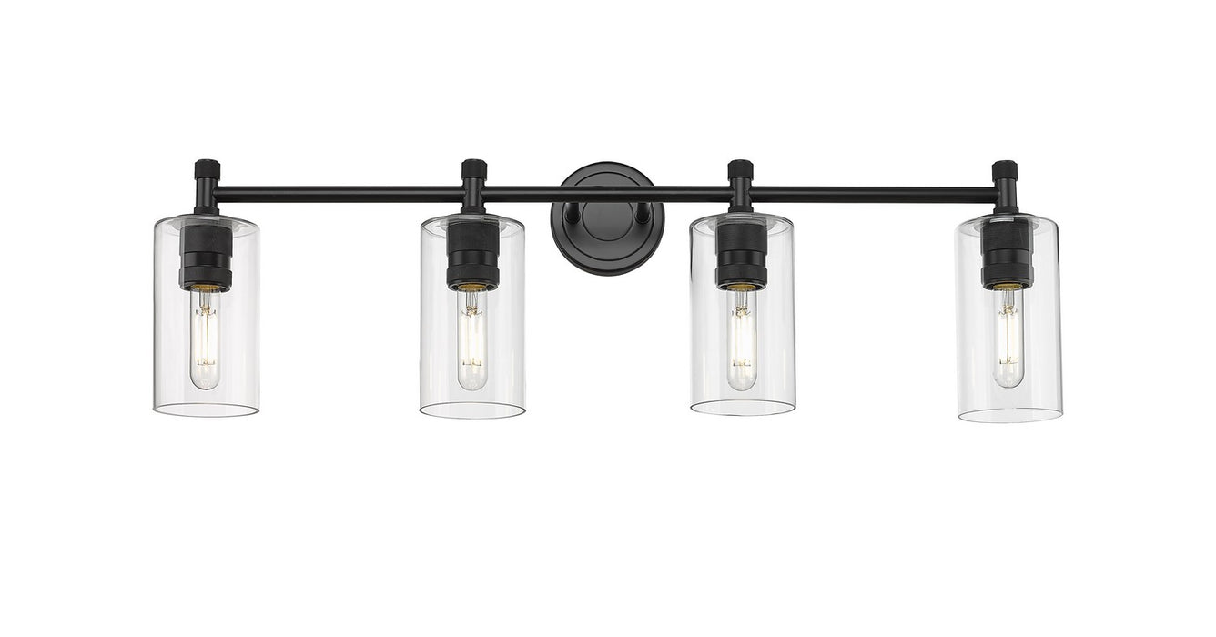 Innovations 434-4W-BK-G434-7CL LED Bath Vanity, Matte Black