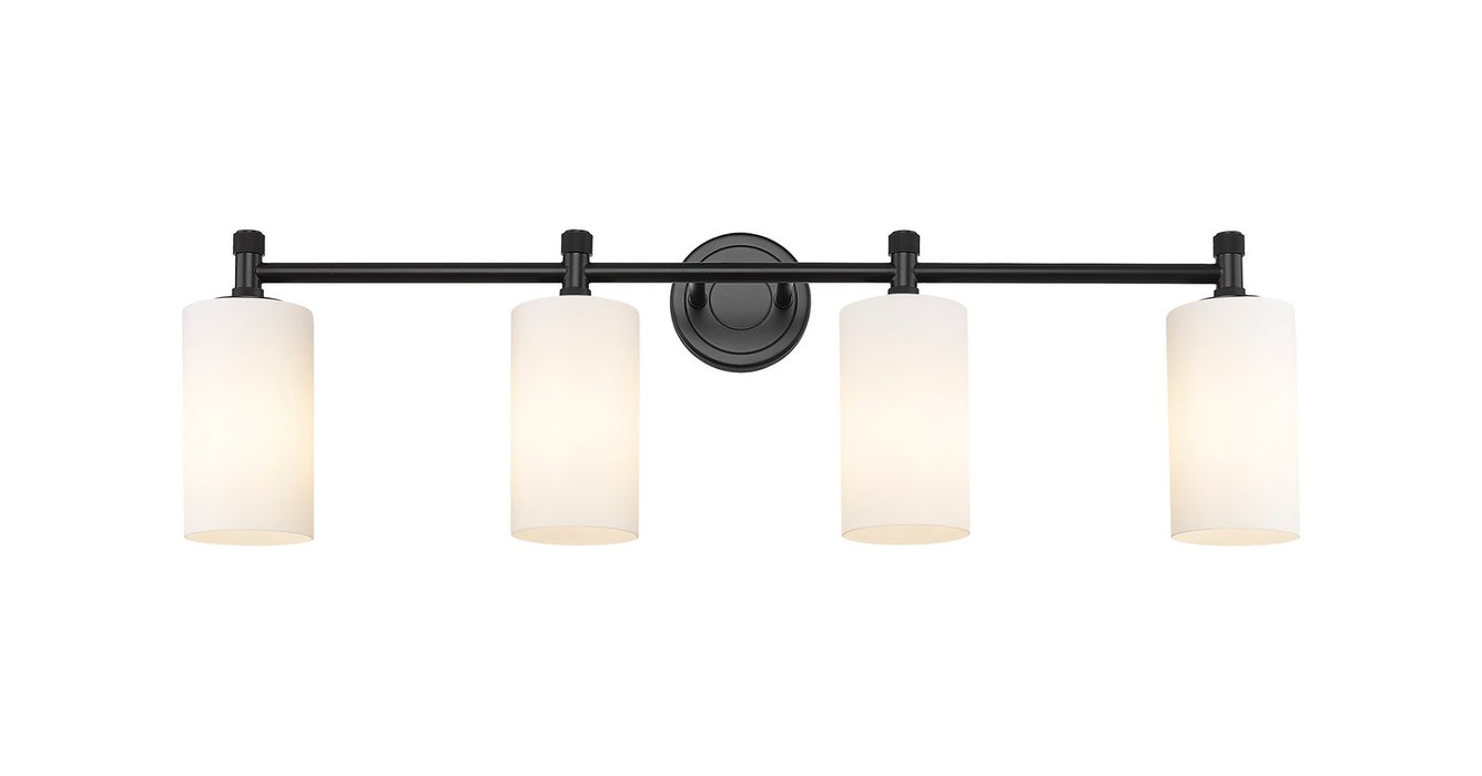Innovations 434-4W-BK-G434-7WH LED Bath Vanity, Matte Black