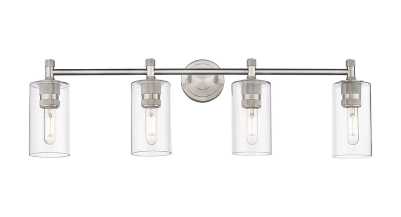 Innovations 434-4W-SN-G434-7CL LED Bath Vanity, Satin Nickel