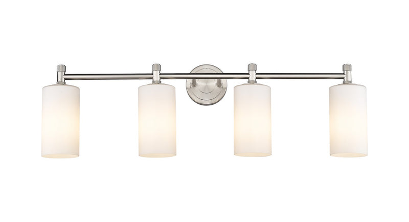 Innovations 434-4W-SN-G434-7WH LED Bath Vanity, Satin Nickel