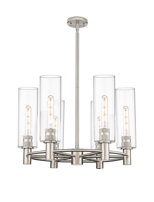 Innovations 434-6CR-PN-G434-12CL LED Chandelier, Polished Nickel