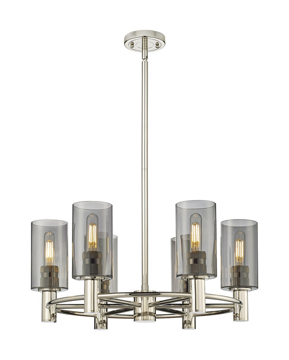 Innovations 434-6CR-PN-G434-7SM LED Chandelier, Polished Nickel