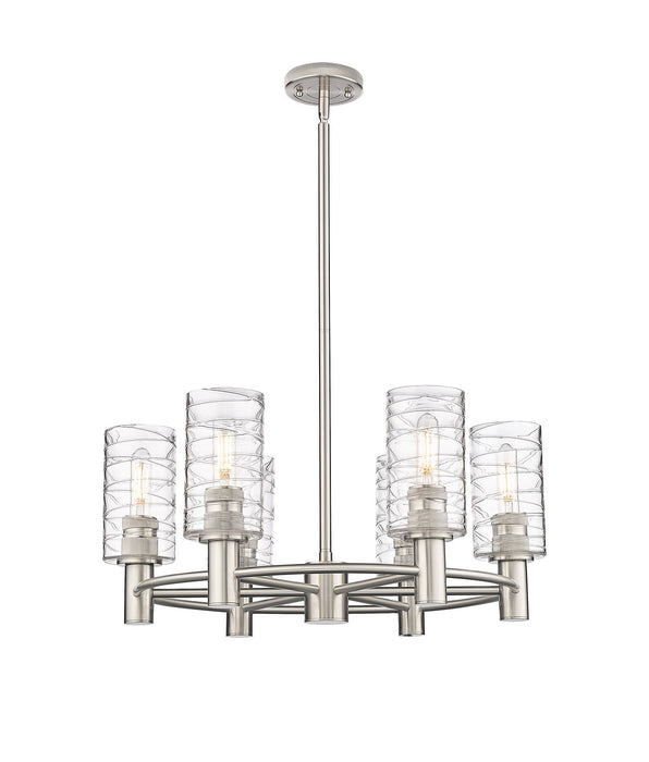 Innovations 434-6CR-SN-G434-7DE LED Chandelier, Satin Nickel