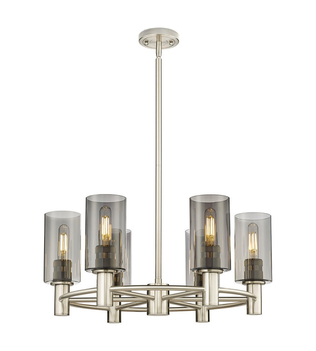 Innovations 434-6CR-SN-G434-7SM LED Chandelier, Satin Nickel