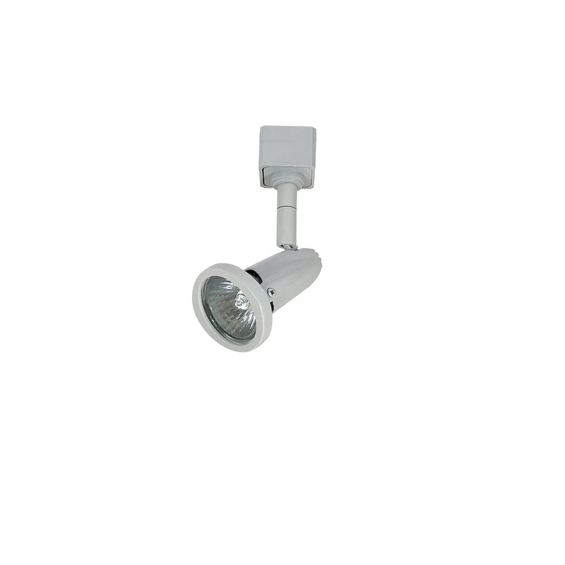 Nora Lighting NTH-620W/L Stockholm Track Head, Line Voltage, Mr16 Gu10, L-Style, White