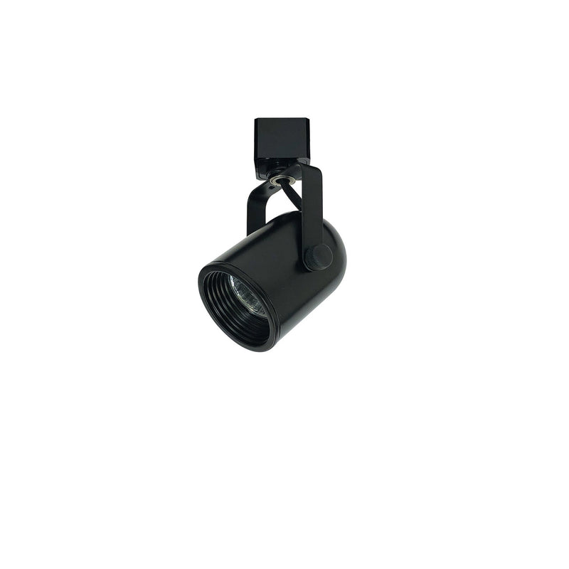 Nora Lighting NTH-694B/J Mini Baffle Round Back Cylinder Track Head, Mr16, J-Style, Black