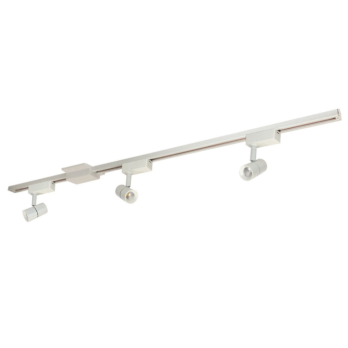 Nora Lighting NTLE-850927W 4-Ft Track Pack With (3) Aiden, White