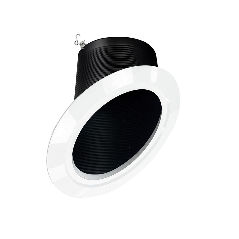 Nora Lighting NTM-617/45B Trim, Black Baffle / White Flange