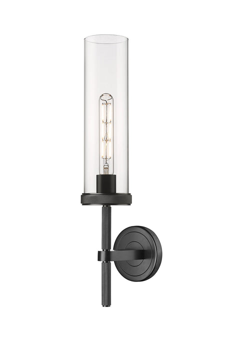 Innovations 471-1W-BK-G471-12CL LED Wall Sconce, Matte Black