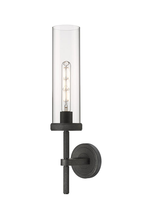Innovations 471-1W-WZ-G471-12CL LED Wall Sconce, Weathered Zinc