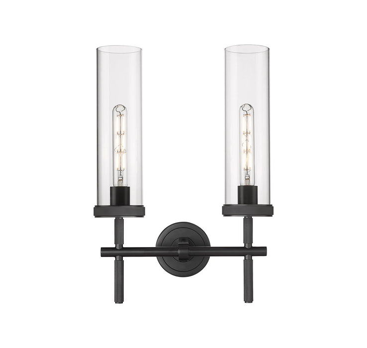 Innovations 471-2W-BK-G471-12CL LED Bath Vanity, Matte Black