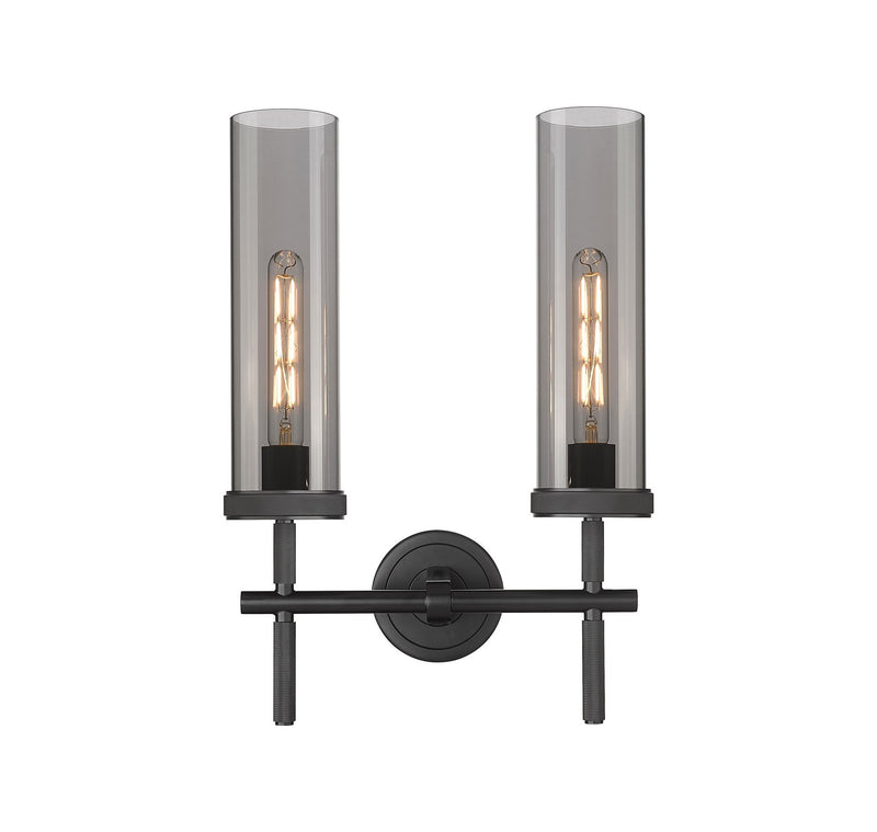 Innovations 471-2W-BK-G471-12SM LED Bath Vanity, Matte Black