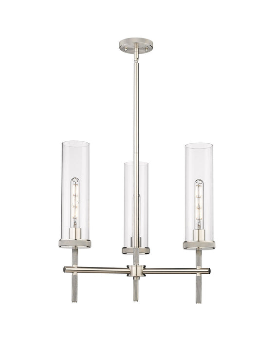 Innovations 471-3CR-SN-G471-12CL LED Pendant, Satin Nickel