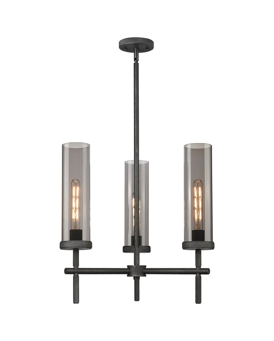 Innovations 471-3CR-WZ-G471-12SM LED Pendant, Weathered Zinc