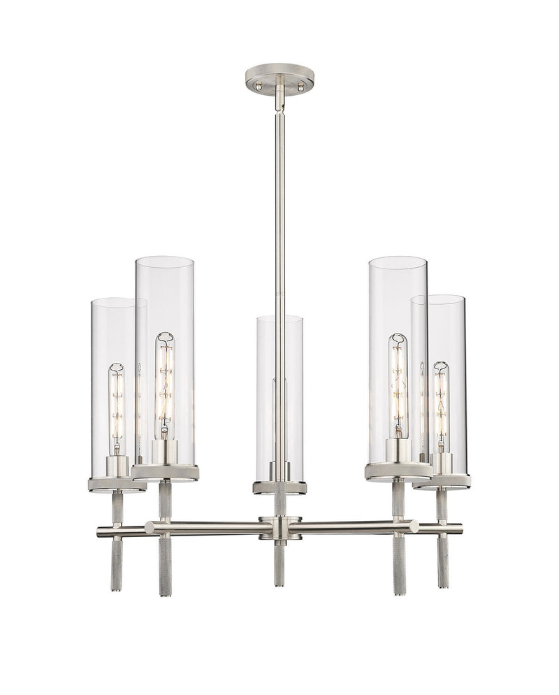Innovations 471-5CR-SN-G471-12CL LED Chandelier, Satin Nickel
