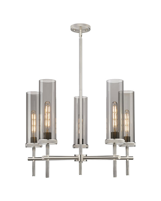 Innovations 471-5CR-SN-G471-12SM LED Chandelier, Satin Nickel