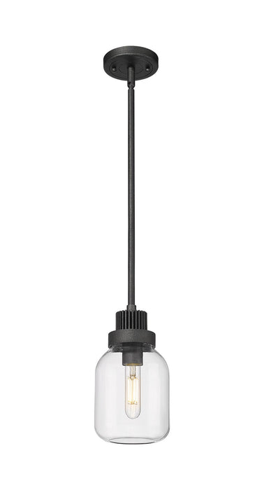 Innovations 472-1S-WZ-G472-6CL LED Pendant, Weathered Zinc