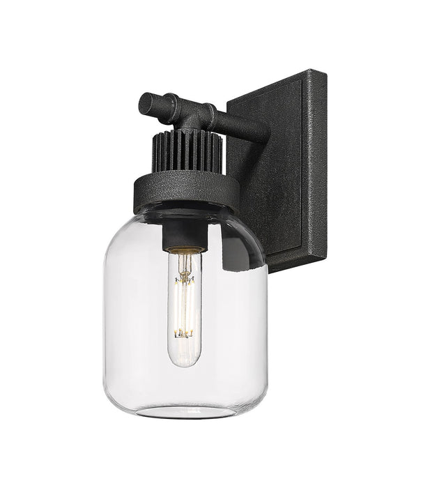 Innovations 472-1W-WZ-G472-6CL LED Wall Sconce, Weathered Zinc