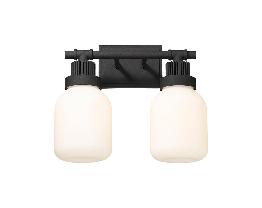 Innovations 472-2W-TBK-G472-6WH LED Bath Vanity, Textured Black