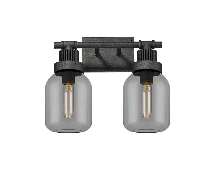 Innovations 472-2W-WZ-G472-6SM LED Bath Vanity, Weathered Zinc