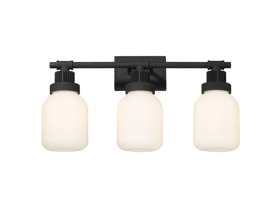 Innovations 472-3W-TBK-G472-6WH LED Bath Vanity, Textured Black