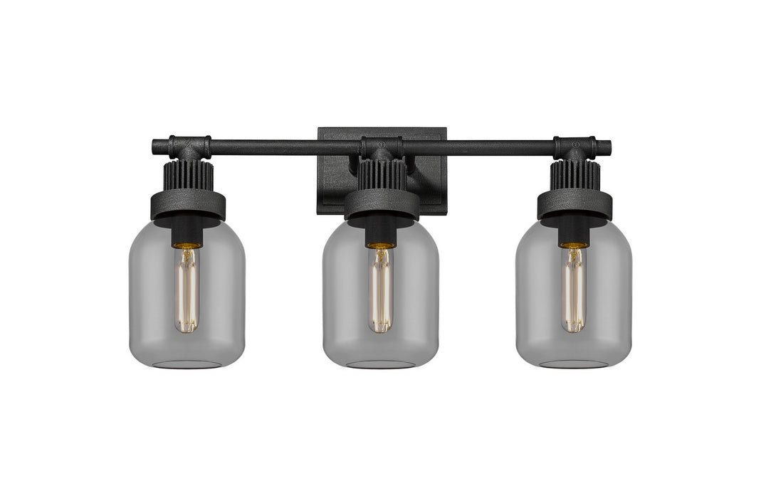 Innovations 472-3W-WZ-G472-6SM LED Bath Vanity, Weathered Zinc