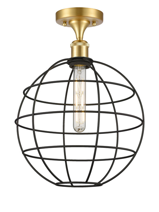 Innovations 516-1C-SG-CE-12-BK LED Semi-Flush Mount, Satin Gold