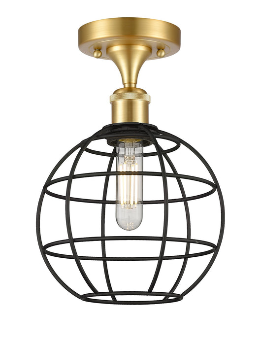 Innovations 516-1C-SG-CE-8-BK LED Semi-Flush Mount, Satin Gold