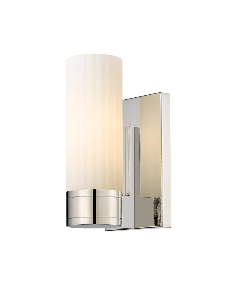 Innovations 429-1W-PN-G429-8WH LED Wall Sconce, Polished Nickel