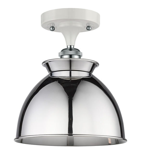 Innovations 516-1C-WPC-M14-PC One Light Semi-Flush Mount, White Polished Chrome