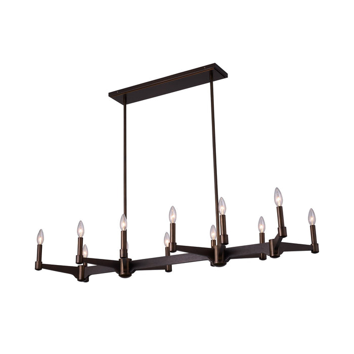 Kalco 519061VBZ 12 Light Island Pendant, Vintage Bronze