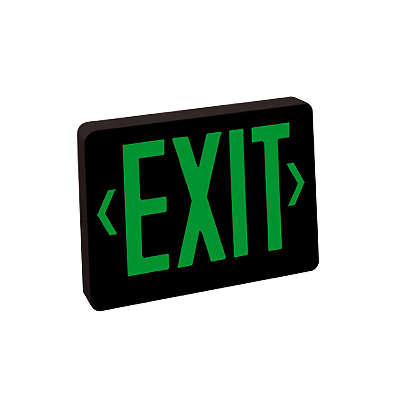 Nora Lighting NX-504-LED/BG LED Exit Sign, Black