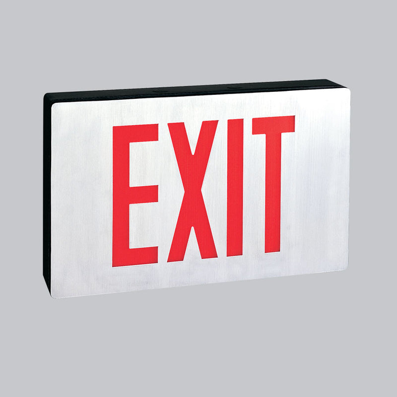 Nora Lighting NX-606-LED/R LED Exit Sign, Aluminum