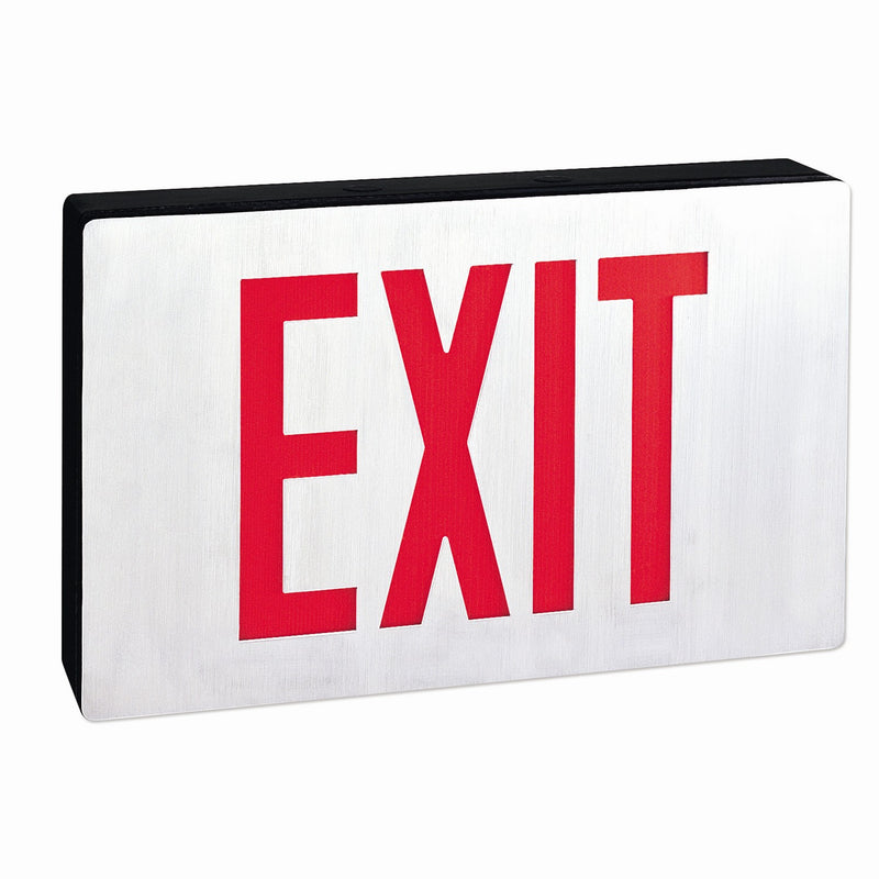 Nora Lighting NX-606-LED/R/2F LED Exit Sign, Aluminum
