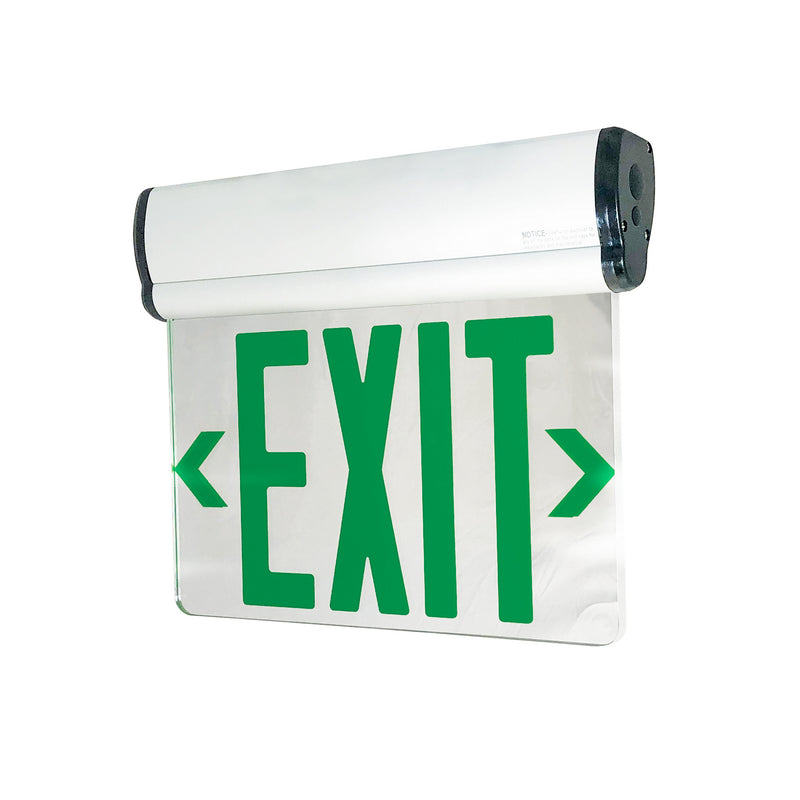 Nora Lighting NX-812-LEDG2MW LED Edge-Lit Exit Sign, White
