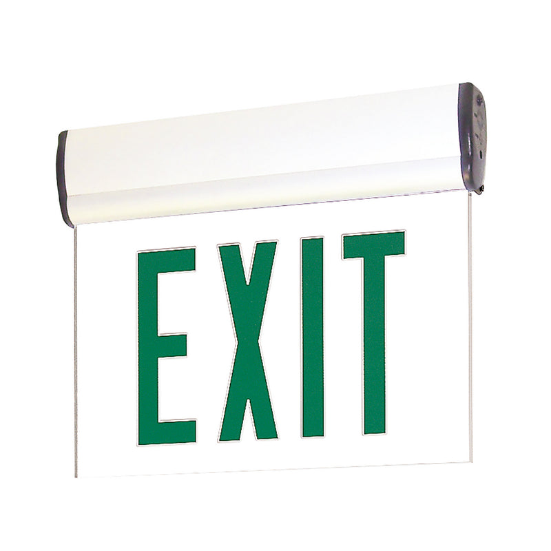 Nora Lighting NX-812-LEDGCW LED Edge-Lit Exit Sign, White