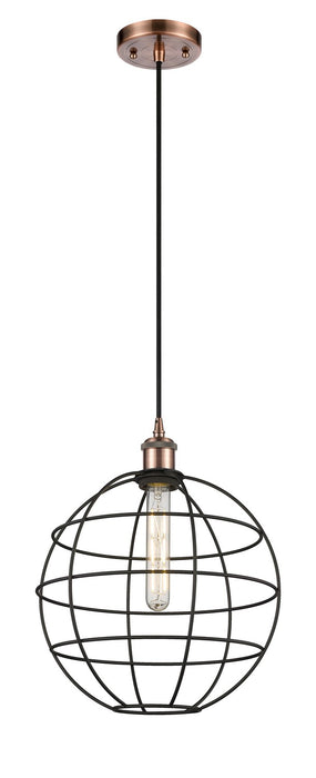 Innovations 516-1P-AC-CE-12-BK LED Pendant, Antique Copper