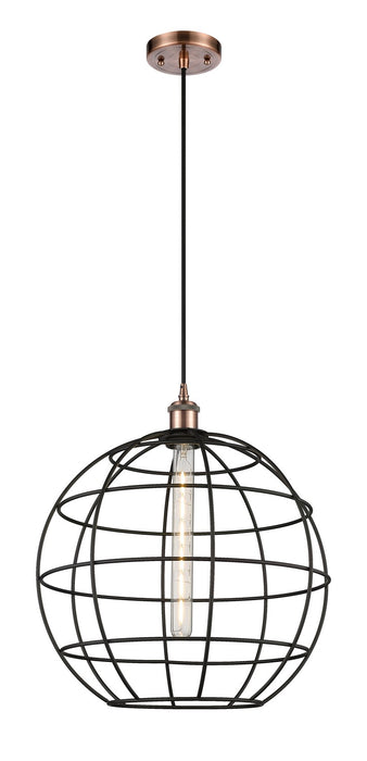 Innovations 516-1P-AC-CE-16-BK LED Pendant, Antique Copper