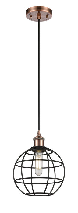 Innovations 516-1P-AC-CE-8-BK LED Pendant, Antique Copper