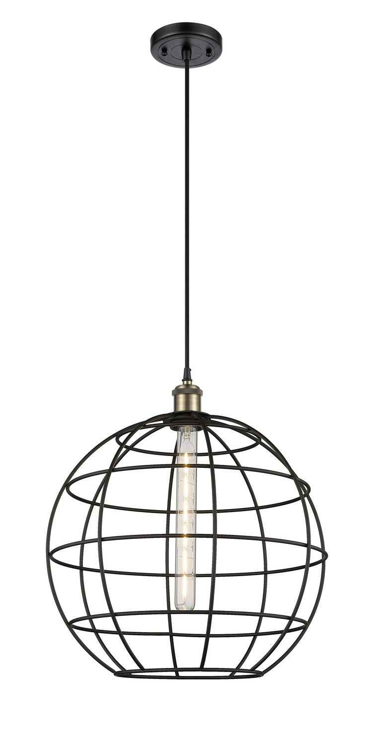 Innovations 516-1P-BAB-CE-16-BK LED Pendant, Black Antique Brass