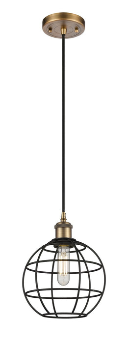 Innovations 516-1P-BB-CE-8-BK LED Pendant, Brushed Brass