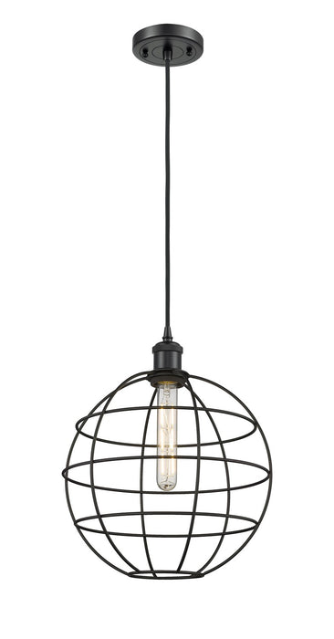 Innovations 516-1P-BK-CE-12-BK LED Pendant, Matte Black