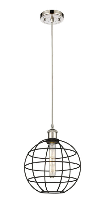 Innovations 516-1P-PN-CE-10-BK LED Pendant, Polished Nickel